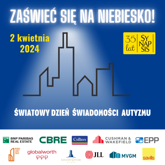 Zaświeć się na niebiesko – post LinkedIn Zaświeć się na niebiesko - post LinkedIn